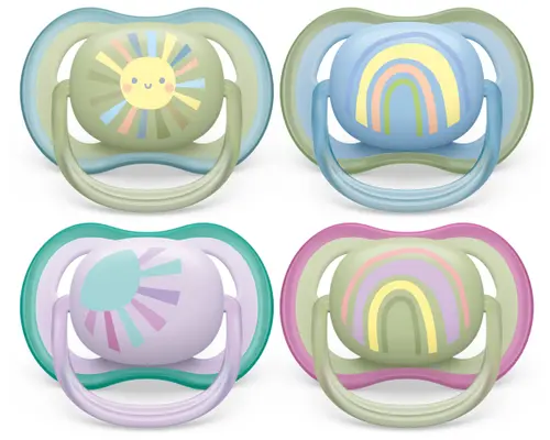 Set 2 suzete Philips-AVENT SCF085/30 Ultra Air, ortodontice, 0-6 luni