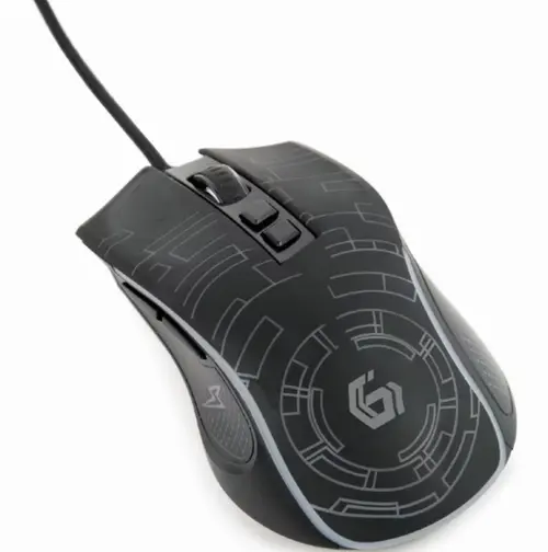 Mouse Optic Gembird MUSG-RGB-01, Wired, USB (Negru)