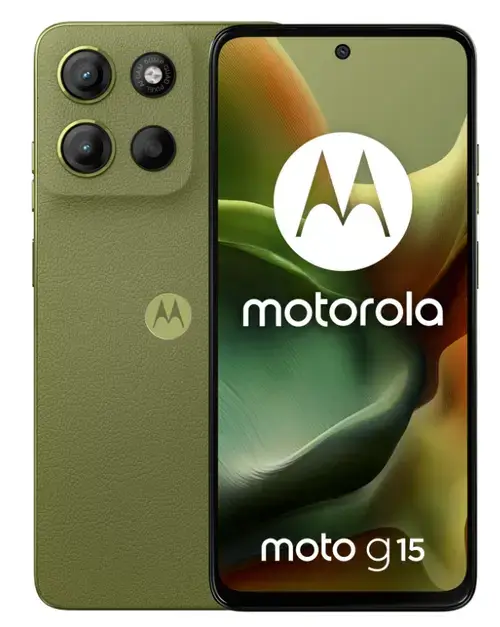 Telefon Mobil Motorola Moto G15, Procesor Mediatek Helio G81 Extreme Octa Core, IPS LCD Capacitive touchscreen 6.72inch, 8GB RAM, 128GB Flash, Camera Duala 50+5MP, Wi-Fi, 4G, Dual Sim, Android (Verde)