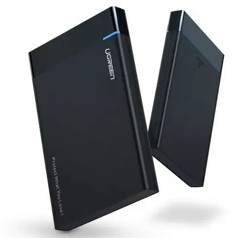 Rack UGREEN US221 pentru HDD / SSD SATA 2.5inch, USB 3.2, 0.5 m (Negru)
