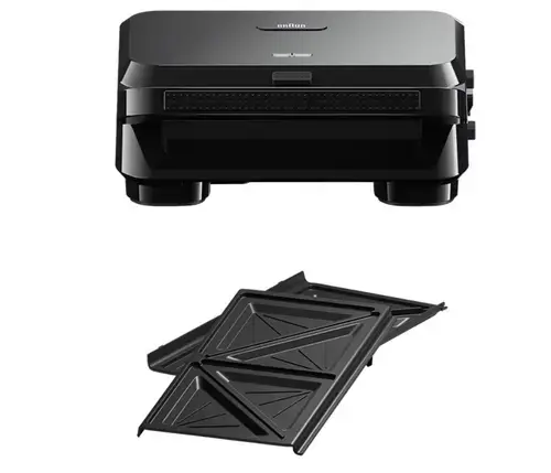 Sandwich-maker BRAUN SM5000, 800W, 1 set placi detasabile, invelis antiaderent premium (Negru)