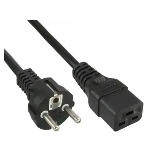 Cablu de alimentare InLine 16658E, 16A Type F, socket IEC320/C19, 1.5m