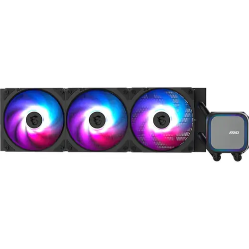 Cooler CPU MSI MAG CORELIQUID A13 360, Racire cu lichid,  3 x 120mm, RGB, Intel/ AMD, Negru
