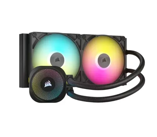 Cooler CPU Corsair iCUE LINK Titan 240 RX, 300 - 1700rpm, 140mm, iluminare RGB (Negru)