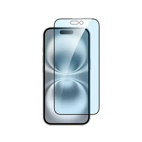 Folie protectia Dviced DV520016, Sticla securizata, Anti lumina albastra, pentru iPhone 16, cu aplicator (Tranpsarent)