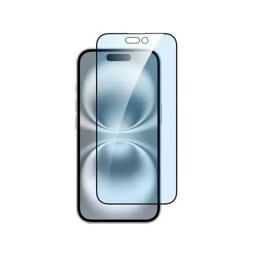Folie protectia Dviced DV520016, Sticla securizata, Anti lumina albastra, pentru iPhone 16, cu aplicator (Tranpsarent)