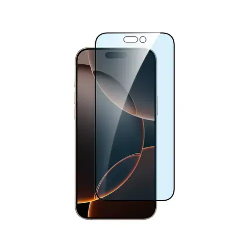 Folie protectia Dviced DV520018, Sticla securizata, Anti lumina albastra, pentru iPhone 16 Pro, cu aplicator (Tranpsarent)