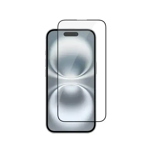 Set Folie protectie sticla securizata Dviced DV520031 Duo Pack pentru iPhone 16, cu aplicator (Transparent)