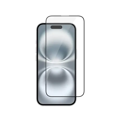 Set Folie protectie sticla securizata Dviced DV520031 Duo Pack pentru iPhone 16, cu aplicator (Transparent)