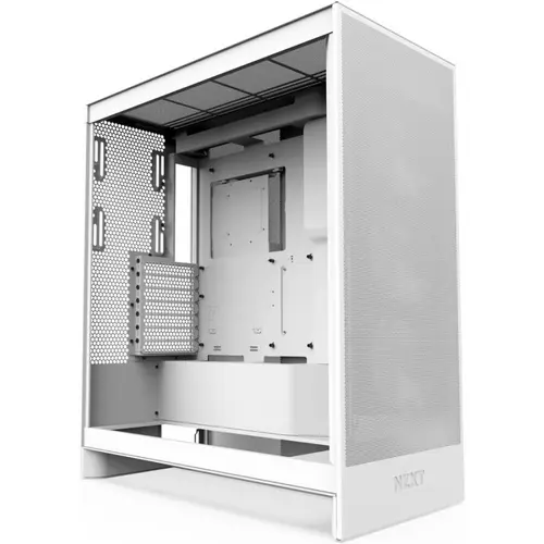 Carcasa NZXT H7 Flow 2024, Middle Tower, Tempered glass (Alb)