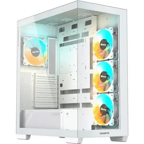 Carcasa GIGABYTE Aorus C500 Panoramic Stealth Ice, Mid Tower, Tempered glass (Alb)