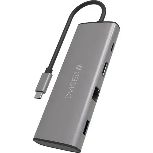 HUB USB Dviced DV300002, USB Type-C, 7-in-1 (Gri)