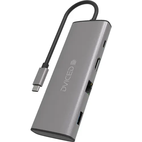 HUB USB Dviced DV300002, USB Type-C, 7-in-1 (Gri)