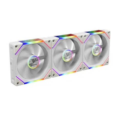 Ventilator Gamdias Aeolus P2 1203, 3 x 120mm, aRGB (Alb)
