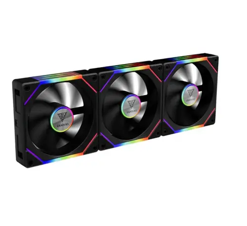 Ventilator Gamdias Aeolus P2 1203, 3 x 120mm, aRGB (Negru)