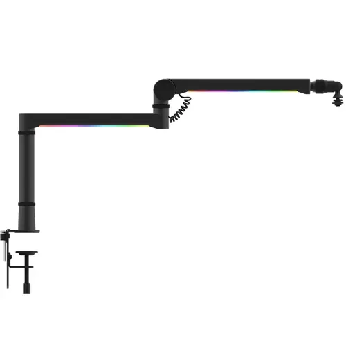 Brat de microfon AQIRYS Cassini RGB (Negru)