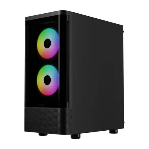 Carcasa Gamdias Talos E3 CG, Middle Tower (Negru)