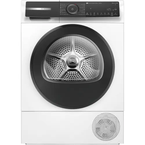 Uscator de rufe Bosch WQH245B6BY, Pompa de caldura, 9 kg, 15 programe, Home Connect, AutoDry Technology, Smart Dry, Condensator cu autocuratare, Touch control, Iluminare interioara, Clasa A+++ (Alb)