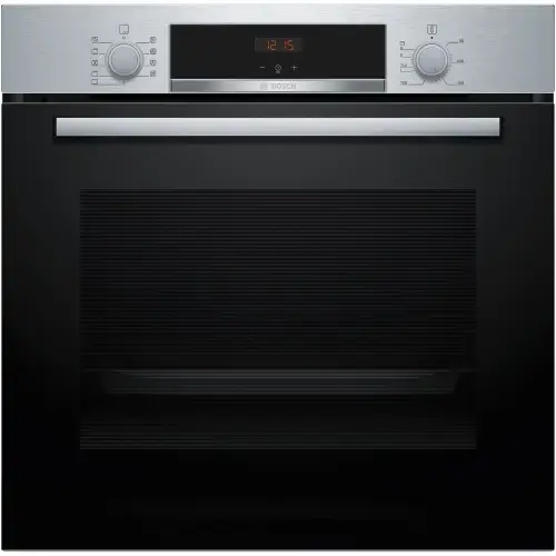 Cuptor incorporabil Bosch HBA534ES3, 71 L, Electric, Multifunctional, Grill, 7 functii, Autocuratare EcoClean + hidrolitica, 3D Hotair, Suport telescopic, Clasa A+ (Inox)