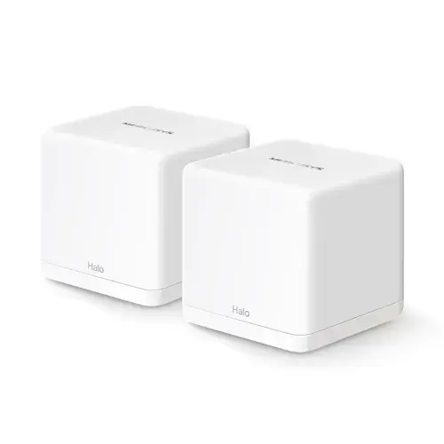 Router wireless Mercusys Halo H60X, set 2 bucati, Wi-Fi 6, 802.11ax, 10/100/1000 Mbps
