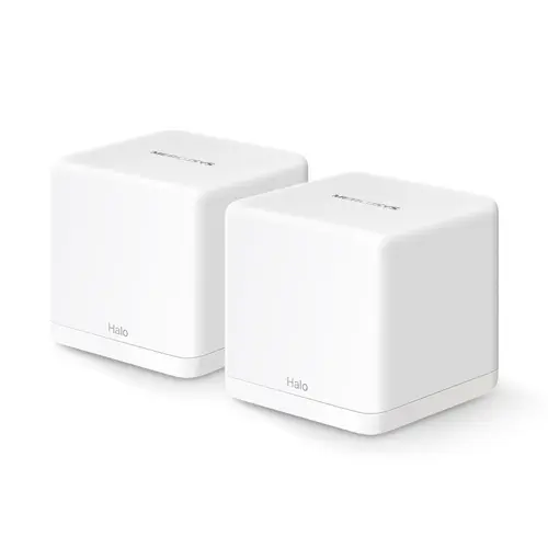 Router wireless Mercusys Halo H60X, set 2 bucati, Wi-Fi 6, 802.11ax, 10/100/1000 Mbps