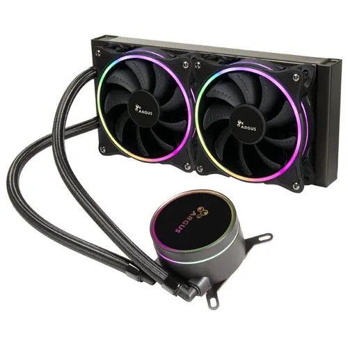 Cooler CPU Inter-Tech Iceman LC-240 iluminare aRGB (Negru)