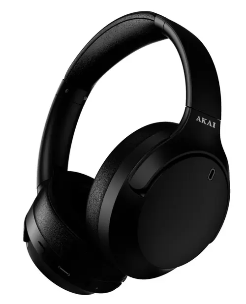 Casti cu microfon Akai BTH-P200ANC, Bluetooth (Negru)
