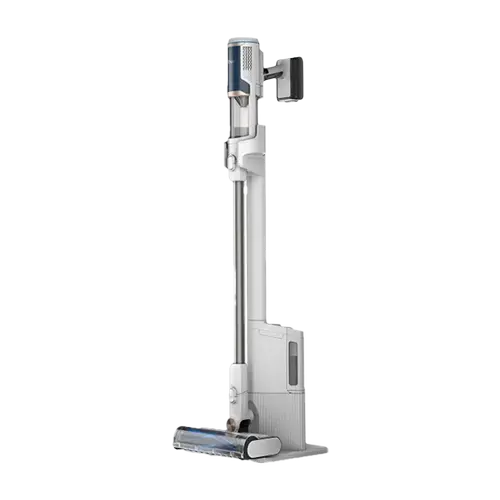 Aspirator vertical Shark Clean & Self-Empty BU3521EU, 240 W, Autonomie 40 minute, Filtru HEPA (Alb/Albastru)