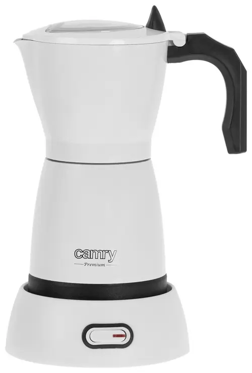 Cafetiera electrica pentru moka Camry CR 4415W, Capacitate 300 ml, 480 W (Alb)