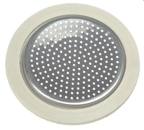 Filtru si garnitura de inlocuire pentru aparatul de cafea Moka  Camry CR4415, original, aluminiu (Argintiu)