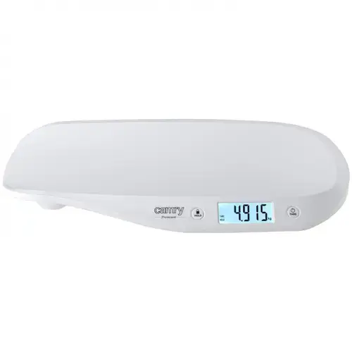 Cantar pentru bebelusi Camry CR 8185, 20 kg, functie automata HOLD, 4 senzori, Tara (Alb)
