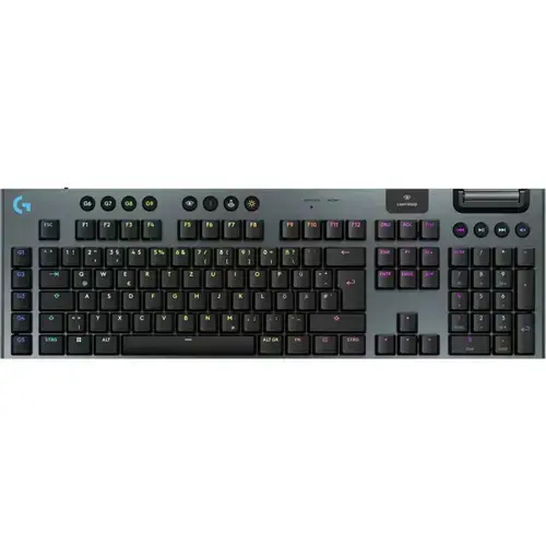 Tastatura Gaming Mecanica Logitech G915 X Lightspeed RGB GL Linear Switch,  Bluetooth/USB, iluminare RGB (Negru)