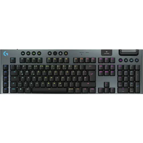 Tastatura Gaming Mecanica Logitech G915 X Lightspeed RGB GL Linear Switch,  Bluetooth/USB, iluminare RGB (Negru)