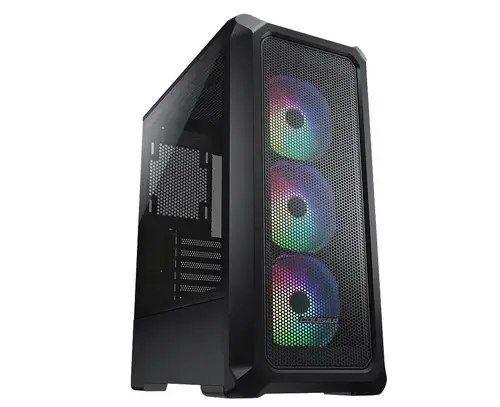 Carcasa Cougar Archon 2 Mesh RGB, Mid Tower, tempered glass, sursa 600W (Negru)