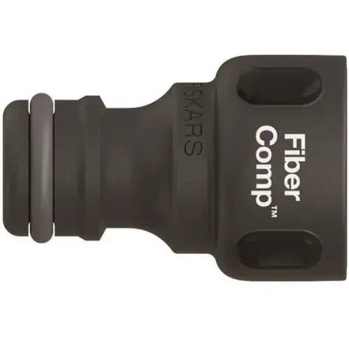 Conector pentru robinet Fiskars FiberComp, G1/2inch (Negru)