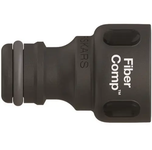 Conector pentru robinet Fiskars FiberComp, G1/2inch (Negru)