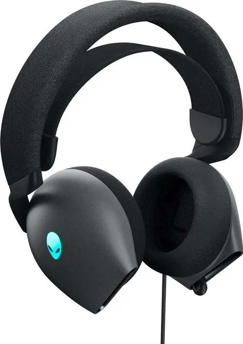 Casti Gaming Dell Alienware AW520H Dark Side of the Moon, Lumini RGB, Microfon, Dolby Atmos (Negru)