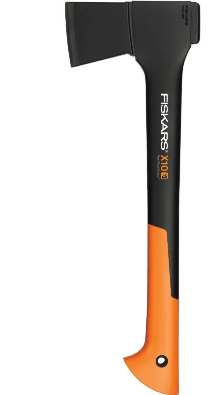 Topor pentru despicat lemne Fiskars X10, S, 476 mm, 1000 g (Portocaliu/Negru)