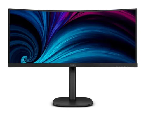 Monitor LCD VA Philips 34inch 34B2U3600C, WQHD (3440 x 1440), HDMI, DisplayPort, Ecran curbat, Boxe, 4 ms (Negru)