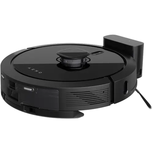 Aspirator robot AENO RC7S, Rezervor apa 0.3 l, Recipient praf 0.3 l, 4000 Pa, Navigare cu LiDAR, 300 mp, 20 senzori, Mapare, Autonomie 250 minute (Negru)