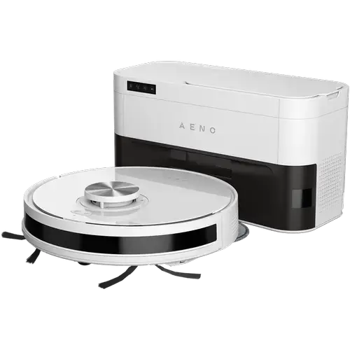 Aspirator robot AENO RC6S, Autonomie 120 minute, Recipient praf 0.52 l, Rezervor 2-in-1 0.23 l apa si 0.18 l praf, Filtru HEPA, 20 senzori, Navigare LiDAR (Alb)