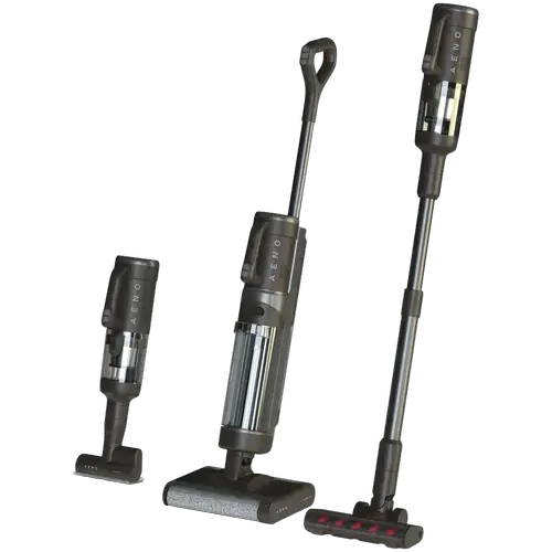 Aspirator vertical AENO TC1 Transformer Cleaner, Umed&Uscat, 200 W, 4000 mAh, 21.6 V, Rezervor apa 0.65 l, Recipient apa uzata 0.8 l, Recipient praf 1 l (Negru)