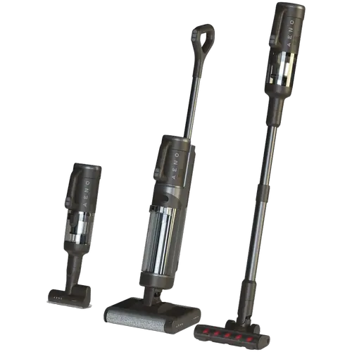 Aspirator vertical AENO TC1 Transformer Cleaner, Umed&Uscat, 200 W, 4000 mAh, 21.6 V, Rezervor apa 0.65 l, Recipient apa uzata 0.8 l, Recipient praf 1 l (Negru)