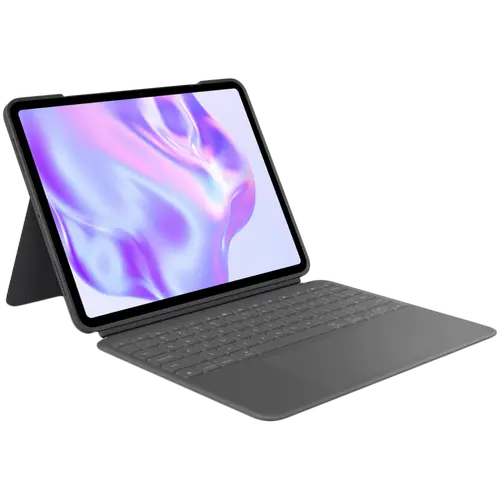 Husa cu tastatura Logitech Combo Touch pentru Apple iPad Pro 13-inch M4, Layout US International (Gri)