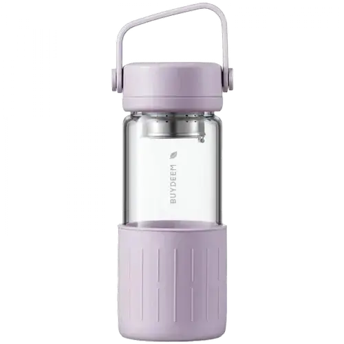 Sticla de ceai portabila BUYDEEM CD1008-PP, 350 ml (Mov)