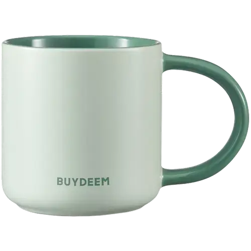 Cana ceramica BUYDEEM CD1018-CG, 300 ml (Verde)