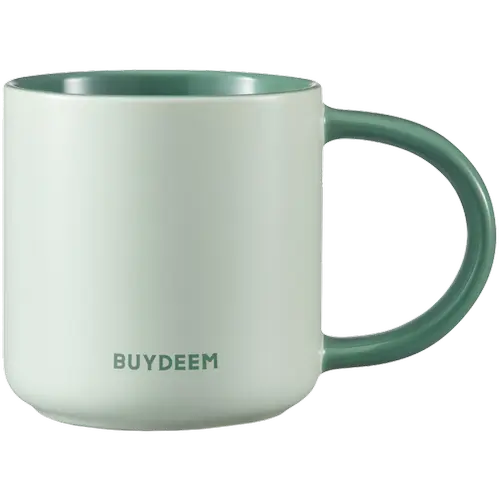 Cana ceramica BUYDEEM CD1018-CG, 300 ml (Verde)