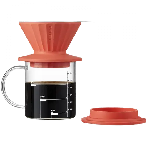 Filtru de cafea BUYDEEM CD1024-VO, 350 ml (Portocaliu/Transparent)
