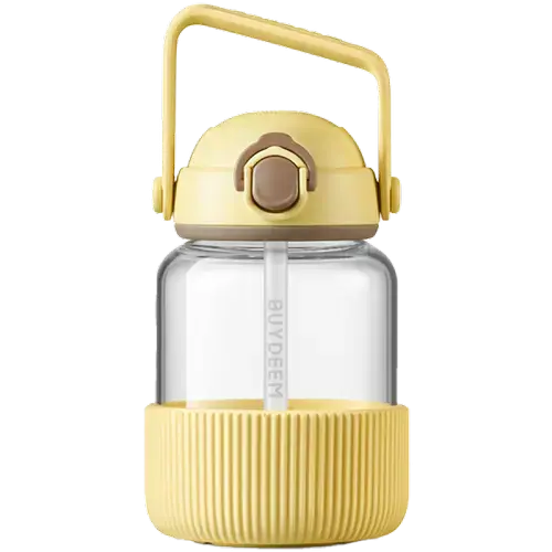 Sticla cu pai portabila BUYDEEM DG78-MY, 800 ml (Galben)