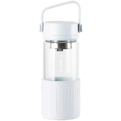 Sticla de ceai BUYDEEM DG42-OW, 300 ml (Alb)